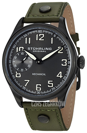 Stührling Original Aviator Czarny/Skóra Ø45 mm 457.3355D54