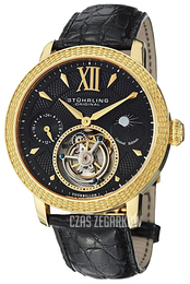 Stührling Original Tourbillon Czarny/Skóra Ø45 mm 500.333X1