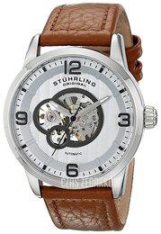 Stührling Original Srebrny/Skóra Ø43 mm 648.01