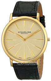 Stührling Original Symphony Żółte złoto/Skóra Ø38 mm 682.03