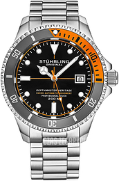 Stührling Original Depthmaster Heritage Czarny/Stal Ø42 mm 883H.02