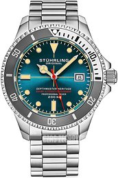Stührling Original Depthmaster Heritage Turkusowy/Stal Ø42 mm 883H.04