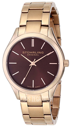 Stührling Original Classic Gentry Brązowy/Stal w kolorze różowego złota Ø37 mm 884.03