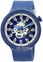 Swatch Monthly Drops Niebieski/Guma Ø47 mm SB01N102