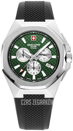 Swiss Alpine Military Typhoon Zielony/Guma Ø42 mm 7005.9834