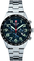 Swiss Alpine Military Alpine by Grovana Niebieski/Stal Ø45 mm 7047.9135