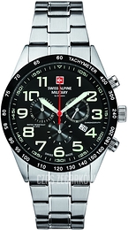 Swiss Alpine Military Alpine by Grovana Czarny/Stal Ø45 mm 7047.9137
