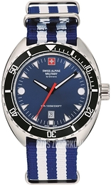 Swiss Alpine Military Alpine by Grovana Niebieski/Tkanina Ø44 mm 7066.1635