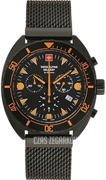 Swiss Alpine Military Alpine by Grovana Czarny/Stal Ø44 mm 7066.9179