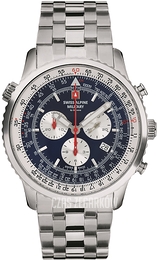 Swiss Alpine Military Classic Niebieski/Stal Ø45 mm 7078.9135