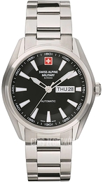 Swiss Alpine Military Automatic Czarny/Stal Ø43 mm 7090.2137