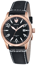 Swiss Eagle Cadet Czarny/Skóra Ø42 mm SE-9029-06