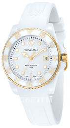 Swiss Eagle Glacier Biały/Guma Ø41 mm SE-9052-22