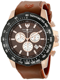 Swiss Eagle Herzog Brązowy/Guma Ø45 mm SE-9065-0B