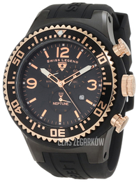 Swiss Legend Neptune Czarny/Guma Ø53 mm 11812P-BB-01-RSA