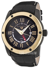 Swiss Legend Traveler Czarny/Skóra Ø46 mm SL-10005G-BB-01-GB