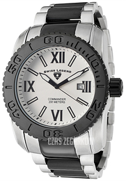Swiss Legend Commander Biały/Stal Ø46 mm SL-10059-SB-22