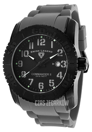 Swiss Legend Commander Czarny/Guma Ø47 mm SL-10068-BB-01-GRY