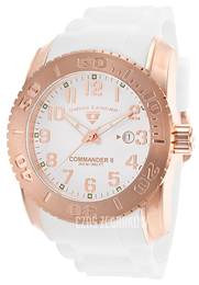 Swiss Legend Commander Biały/Guma Ø47 mm SL-10068-RG-02