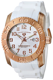 Swiss Legend Commander Srebrny/Guma Ø47 mm SL-10068-RG-02S