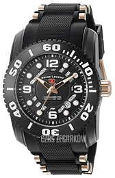 Swiss Legend Commander Czarny/Stal w kolorze różowego złota Ø47 mm SL-10069-BB-01-RA