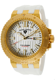 Swiss Legend Challenger Srebrny/Guma Ø50 mm SL-10126-YG-02S-WHT