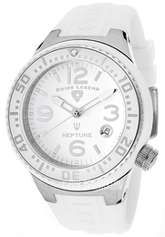 Swiss Legend Neptune Biały/Guma Ø44 mm SL-11044P-02-WHT