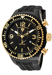 Swiss Legend Neptune Czarny/Guma Ø52 mm SL-11812P-BB-01-GA-SD