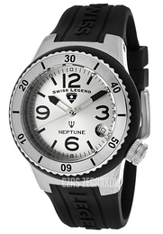 Swiss Legend Neptune Srebrny/Guma Ø40 mm SL-11840P-02S