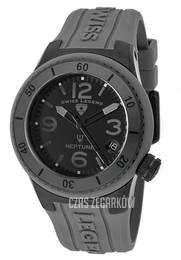 Swiss Legend Neptune Czarny/Guma Ø40 mm SL-11840P-BB-01-GRY