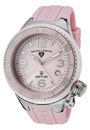 Swiss Legend Neptune Różowy/Guma Ø44 mm SL-11844-PKPKSA
