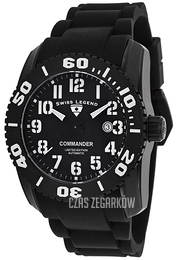 Swiss Legend Commander Czarny/Guma Ø46 mm SL-11876A-TIB-01-W