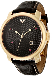 Swiss Legend Planetimer Czarny/Skóra Ø43 mm SL-20028-YG-01-ABR01C