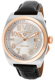 Swiss Legend Heritage Srebrny/Skóra Ø44 mm SL-20434-02S-RB