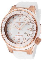 Swiss Legend Neptune Biały/Guma Ø52 mm SL-21818D-RG-02-WHT