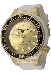 Swiss Legend Neptune Zloty/Guma Ø52 mm SL-21818D-YG-07-WHT