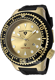 Swiss Legend Neptune Zloty/Guma Ø52 mm SL-21818D-YG-07