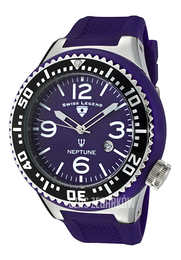 Swiss Legend Neptune Purpurowy/Guma Ø52 mm SL-21818P-11