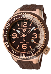 Swiss Legend Neptune Brązowy/Guma Ø52 mm SL-21818P-RG-04
