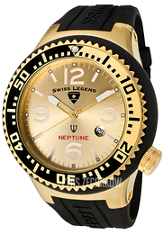 Swiss Legend Neptune Zloty/Guma Ø52 mm SL-21818P-YG-10