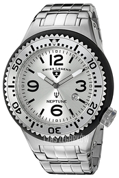 Swiss Legend Neptune Srebrny/Stal Ø52 mm SL-21819P-22S-SB
