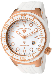 Swiss Legend Neptune Biały/Guma Ø48 mm SL-21848D-RG-02-WHT