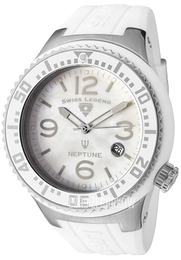 Swiss Legend Neptune Biały/Guma Ø48 mm SL-21848P-02-MOP