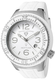 Swiss Legend Neptune Biały/Guma Ø48 mm SL-21848P-02-WB