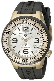 Swiss Legend Neptune Srebrny/Guma Ø48 mm SL-21848P-YG-02S