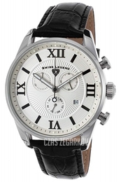 Swiss Legend Belleza Srebrny/Skóra Ø43 mm SL-22011-02S-BLK