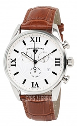 Swiss Legend Belleza Srebrny/Skóra Ø43 mm SL-22011-02S-BR