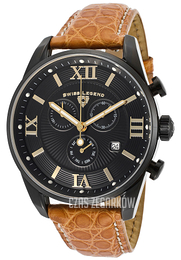 Swiss Legend Bellezza Czarny/Skóra Ø42 mm SL-22011-BB-01-GA-ABR31C