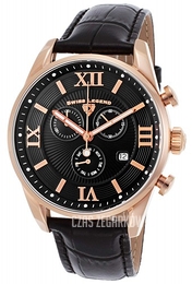 Swiss Legend Belleza Czarny/Skóra Ø43 mm SL-22011-RG-01-BLK