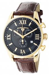 Swiss Legend Belleza Czarny/Skóra Ø43 mm SL-22011-YG-01-BRN